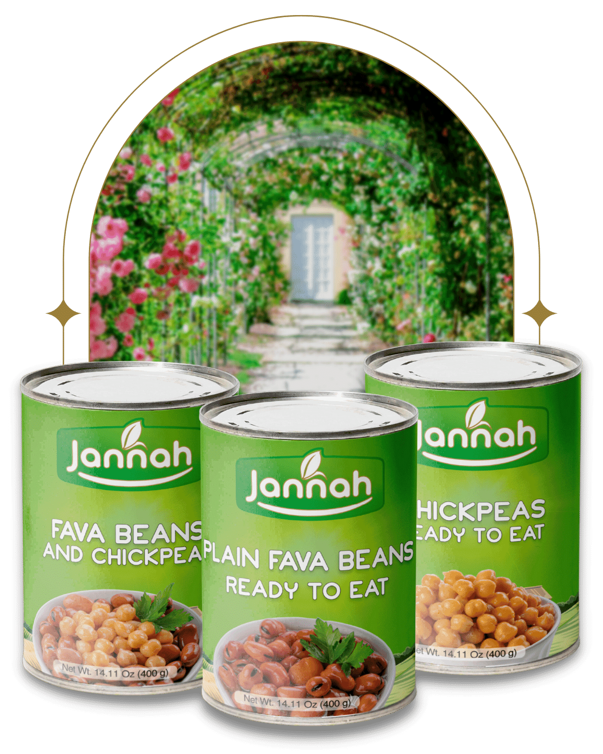 canned food trio with arch new packaging